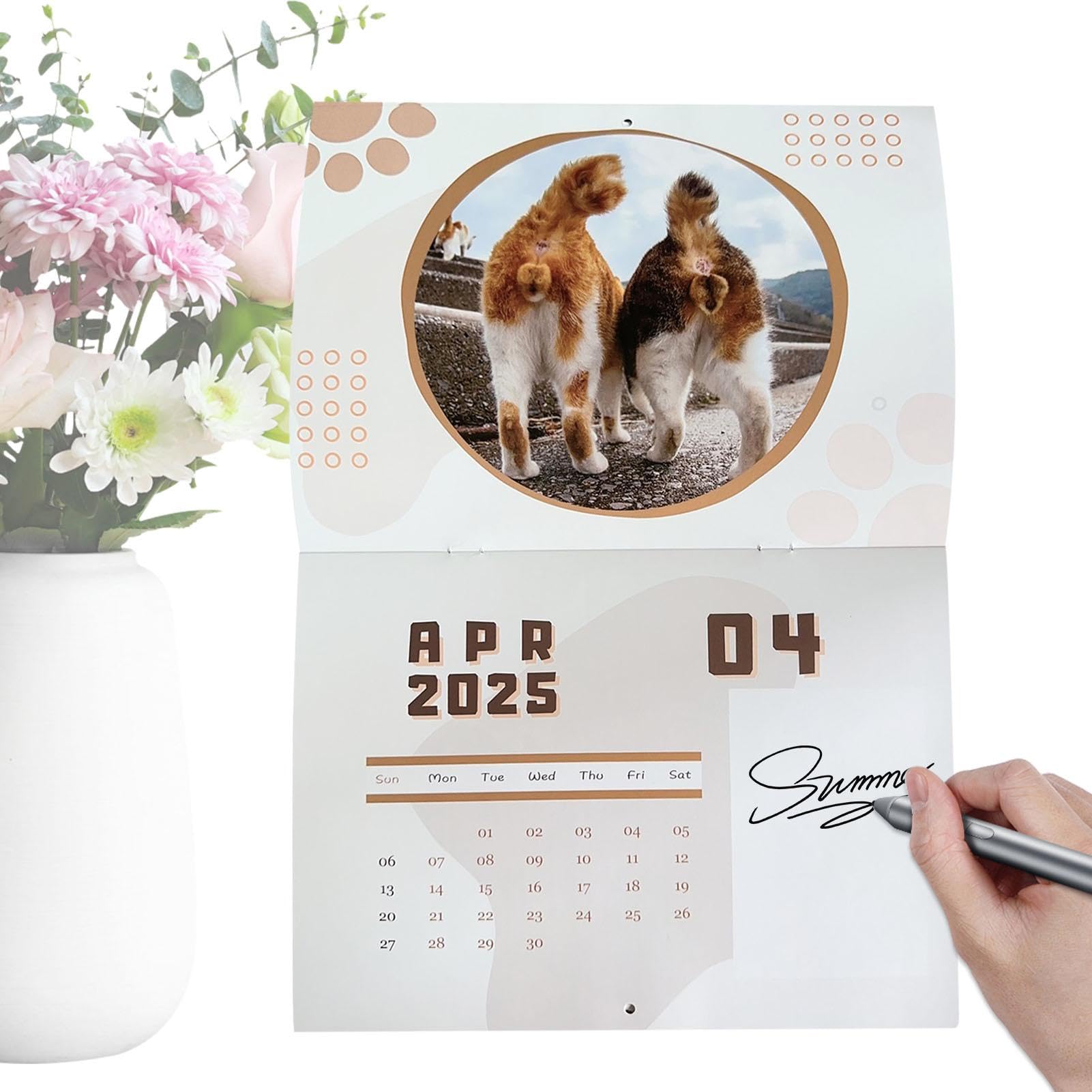 Cat Calendar 2025 - Monthly Pages 2025 Cat Pattern Calendar - Funny Cat Calendar With High-end Printing For Gag, Special Celebrations