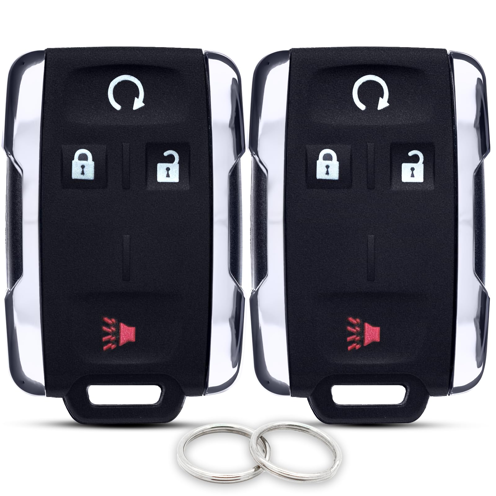Clé de rechange à 3 boutons coque télécommande clé voiture Chevy pliante boîtier vide plip
