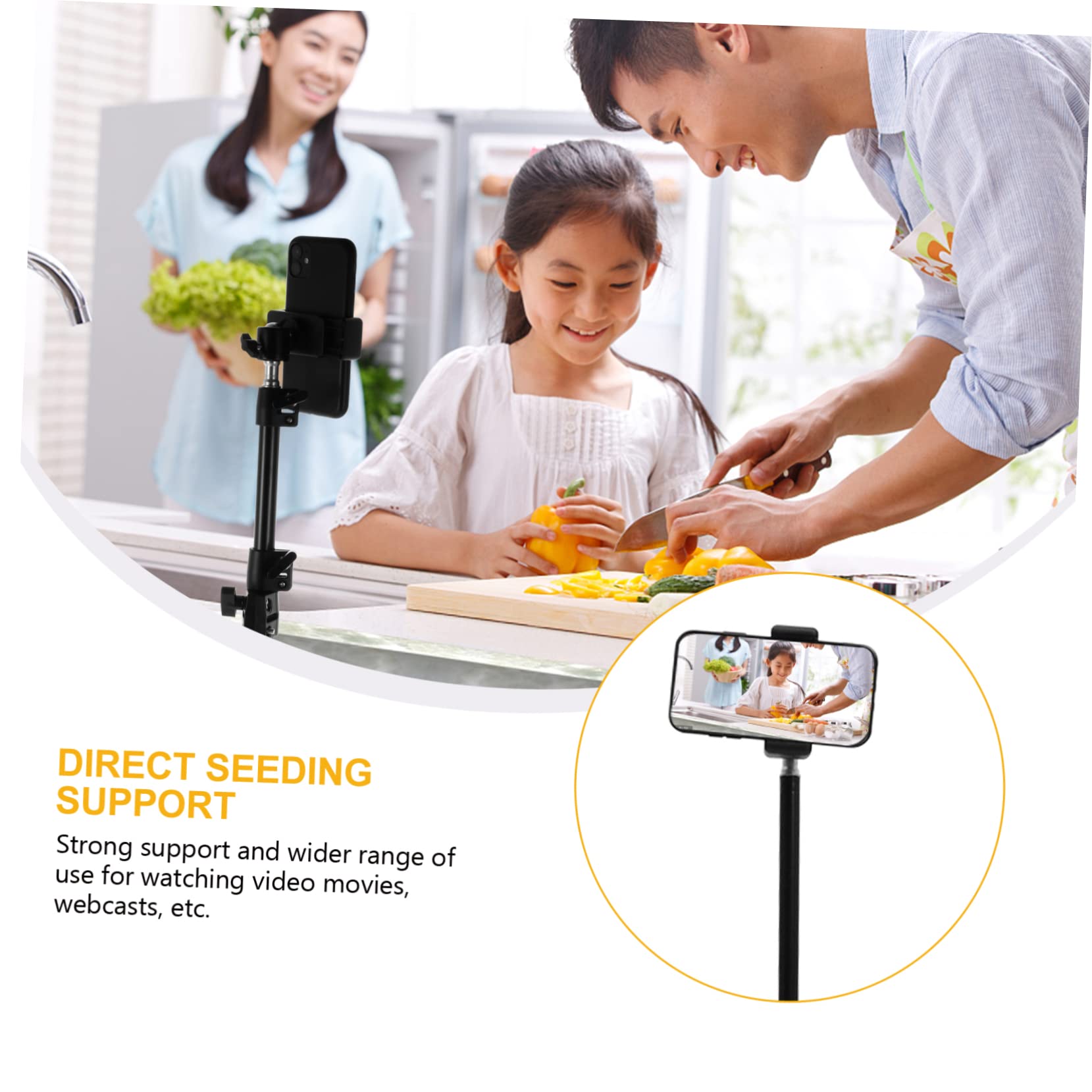KOMBIUDA 1 Set Smartphone per Live Streaming Treppiede e Resistente per Videochiamate e Fotografia Compatibile con Dispositivi Facile Riporre e Utilizzare