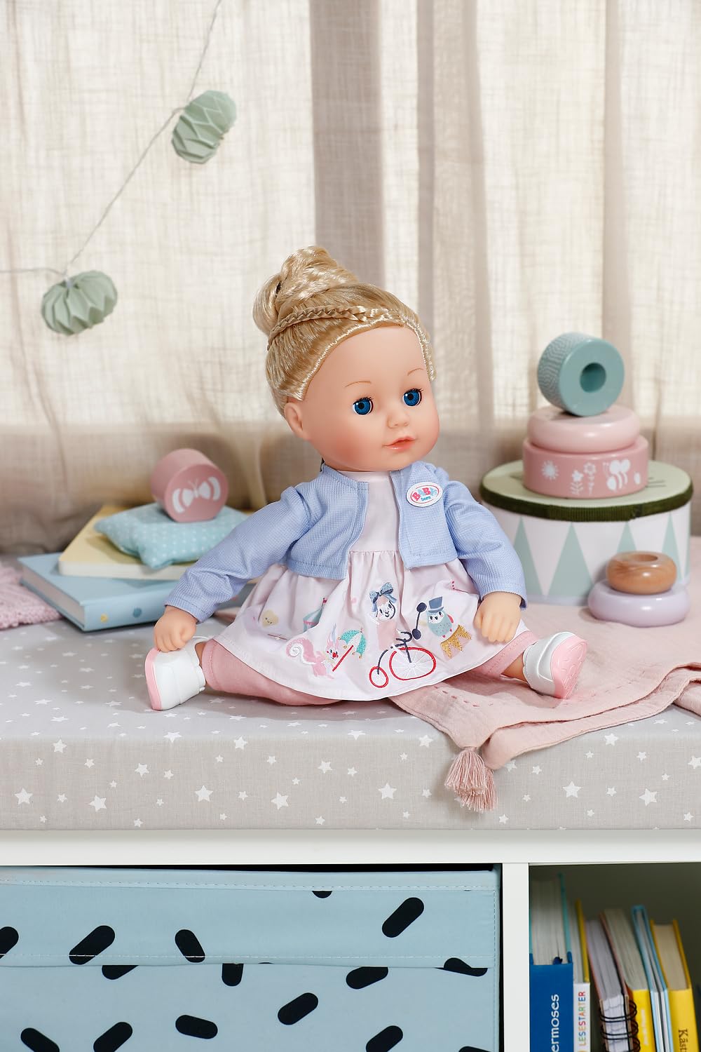 BABY Born Sophia Rose - Weiche 36cm große Babypuppe - Puppe mit hochwertigen blonden Haaren & Schlafaugen - Geeignet für Kinder ab 1 Jahr