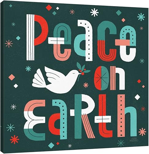 Jaxson Rea "Retro Holiday III Gallery Wrapped Canvas by Laura Marshall, 24" x 24"