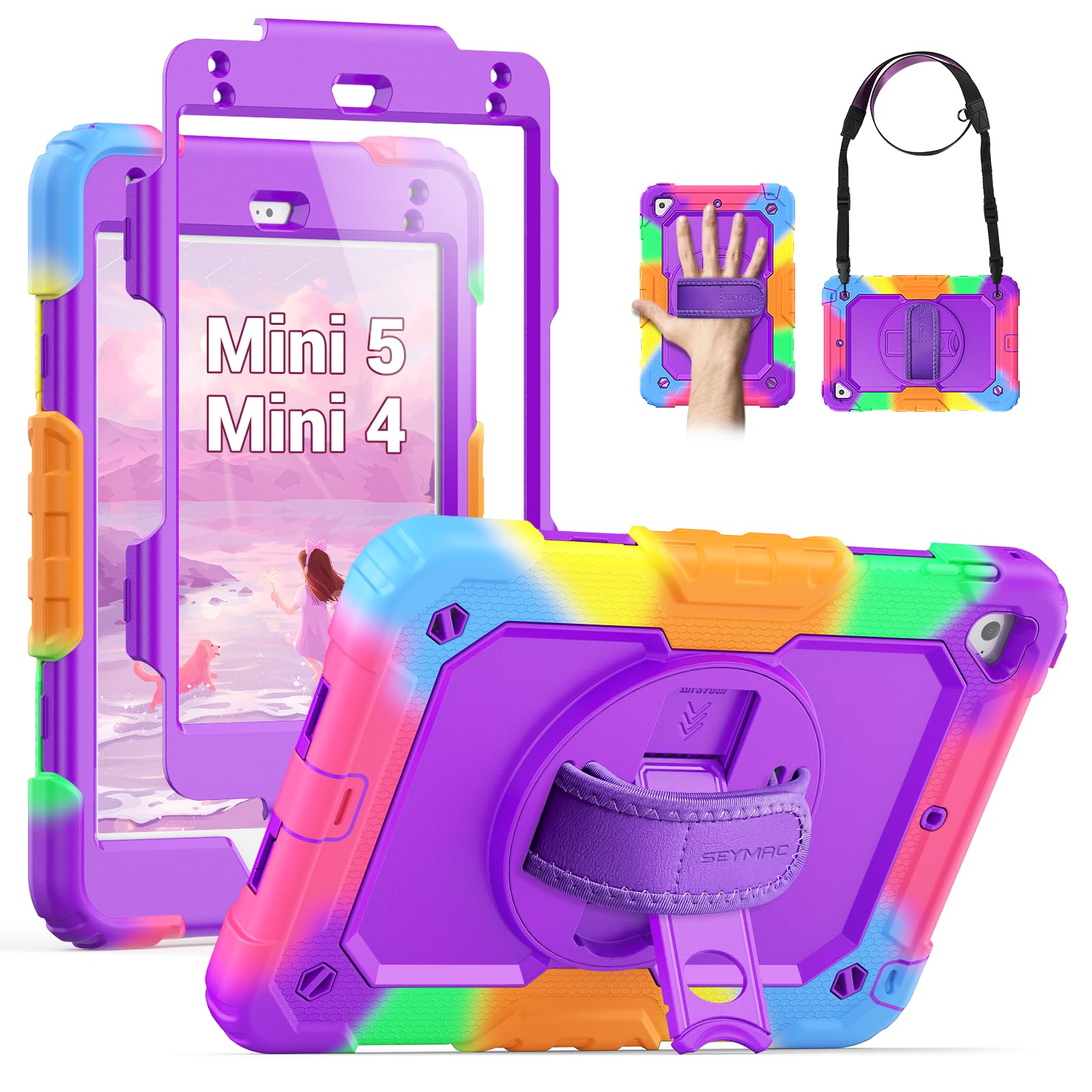 Apple iPad mini 第5世代　箱　フィルム　ケース付き Amazon.co.jp: SEYMAC iPad mini 5/ Mini 4 ケース 7.9インチ用 高耐久