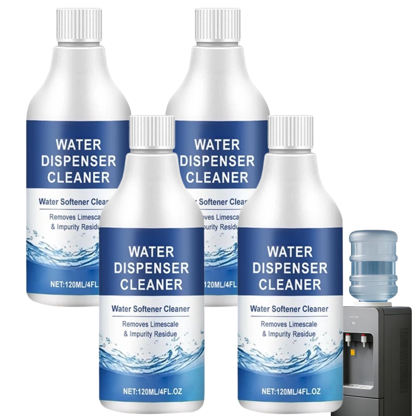 Soluzione di pulizia sicura per cubetti di ghiaccio, pastiglie anticalcare per bollitori, detergente acido citrico per distillatori dell'acqua (universale), detergente e anticalcare per caffettiere (4