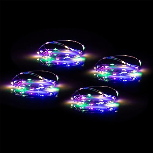 Miniatura 9 de Hogg Serie DIY - Guirnalda de luces de vaso de 6 pies, color blanco, paquete de 4