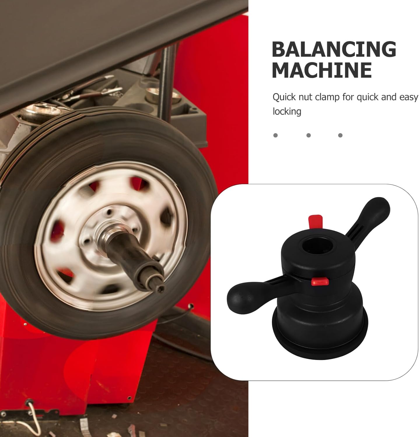 Car Wheel Quick Wing Nut Tool Tire Balancing Accessory for Efficient Tire Changes and Balancing Lightweight and Convenient Design