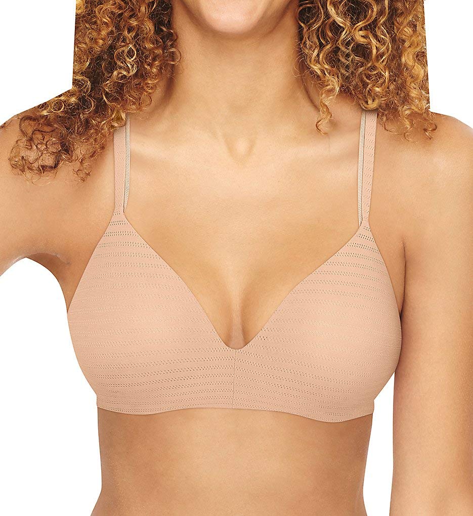 HanesWomens Wireless Moisture-Wicking T-Shirt Bra, Wirefree Convertible Bra (Retired Colors)