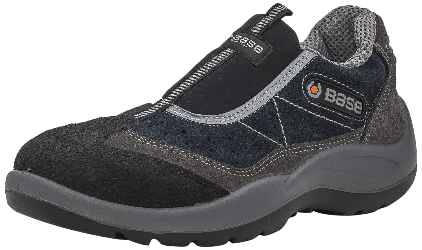 BASE Protection Mechanic S1 SRC Zapato de Seguridad, Talla: 43, Color: Gris/Azul, B0440GBU43