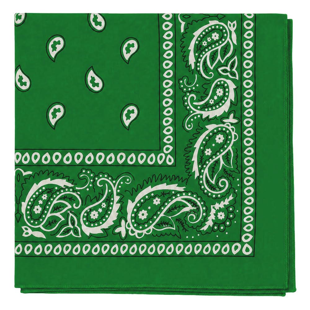 Motique Accessories Extra Large Paisley Bandana 27x27 Inch