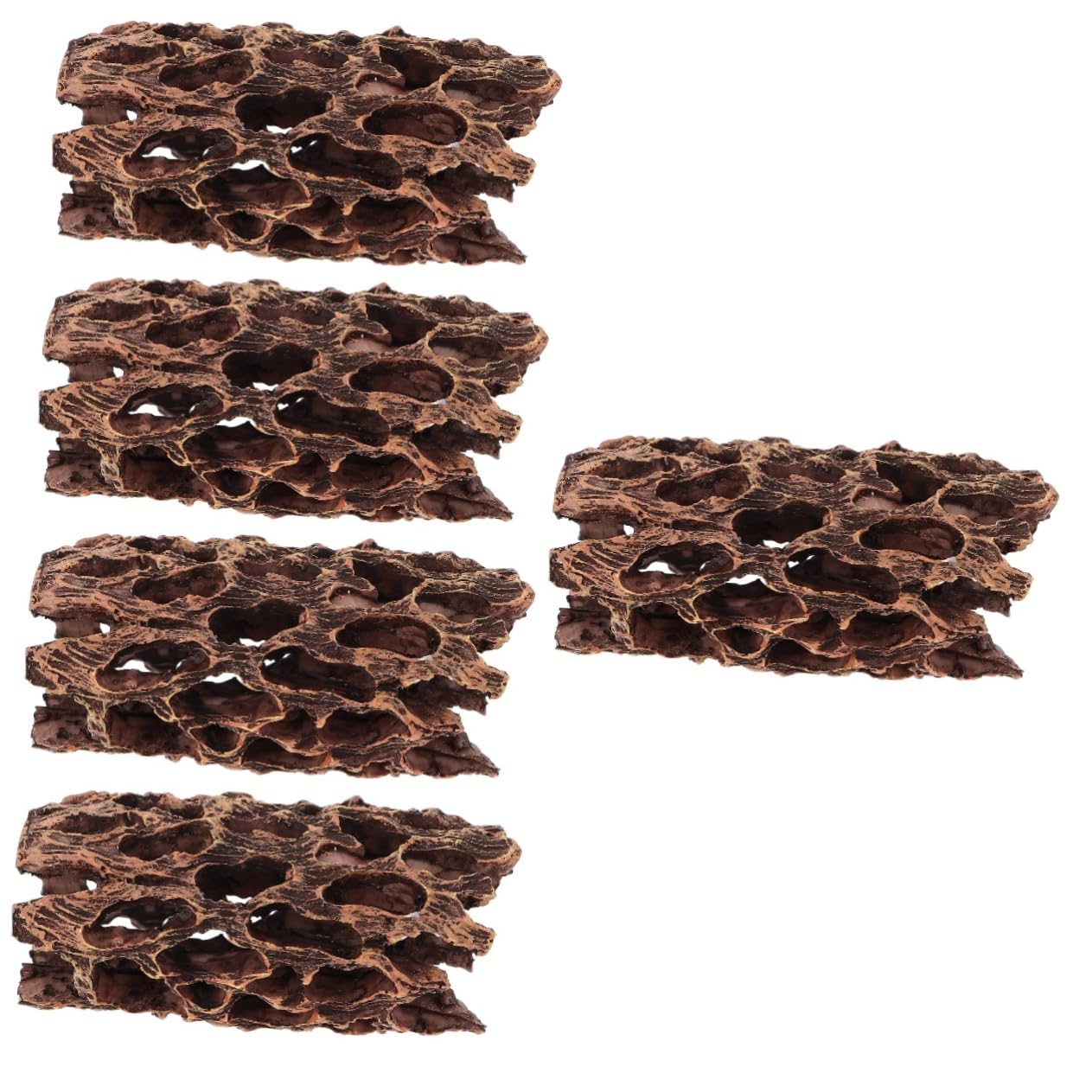 Yardwe 5 Piezas Decoración del Acuario Escondite del Acuario Cueva De Peces Suministros para Peceras Decoración del Paisaje del Tanque De Peces Accesorios De Peces Vivos Animal Resina