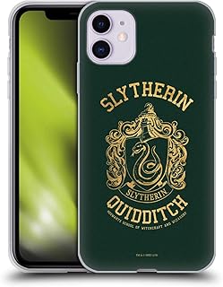 Head Case Designs Officially Licensed Harry Potter Slytherin Quidditch Deathly Hallows X Soft Gel Case Compatible with Apple iPhone 11