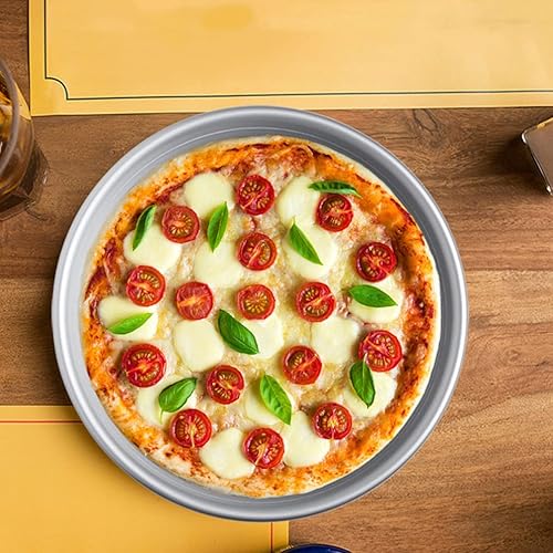 Miniatura 8 de DOITOOL Bandeja calefactora para pizza, bandeja perforada para pizza de 6 pulgadas, redonda para hornear, antiadherente, aleación de aluminio, para