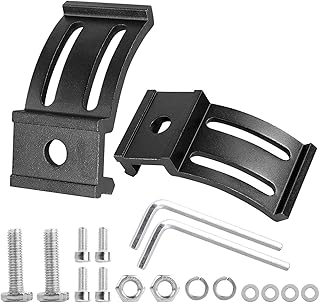 LED Light Bar Mounting Brackets 2PCS, Adjustable Bottom Mount Bracket Kits for LED Pod Lights Universal Mounting Base Brackets for LED Cubes Off Road Light Bar