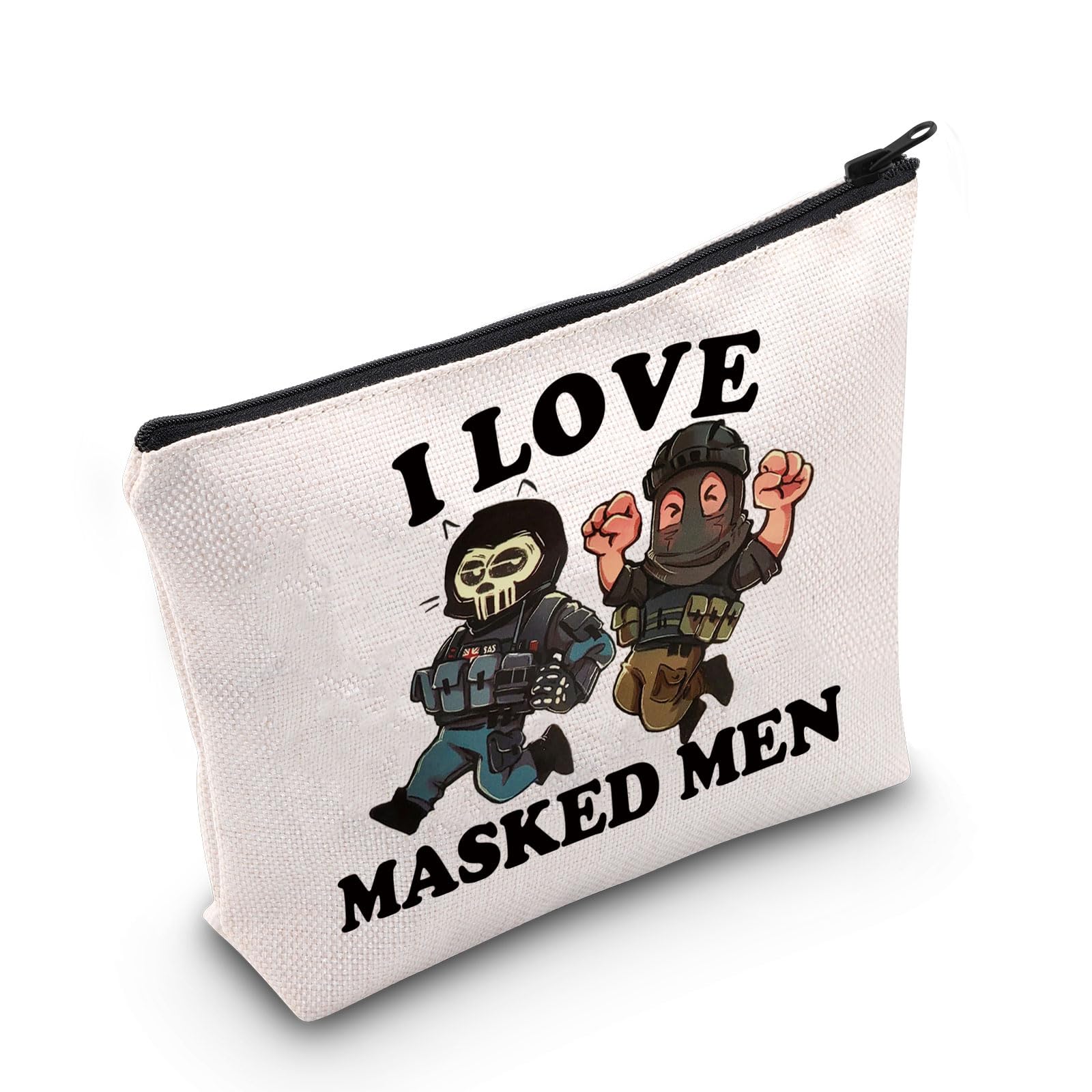 G2TUP COD Video Game Makeup Bag Ghost And Konig Gifts i Love Masked Men COD Gamer Gifts COD Merchandise (Masked Men)