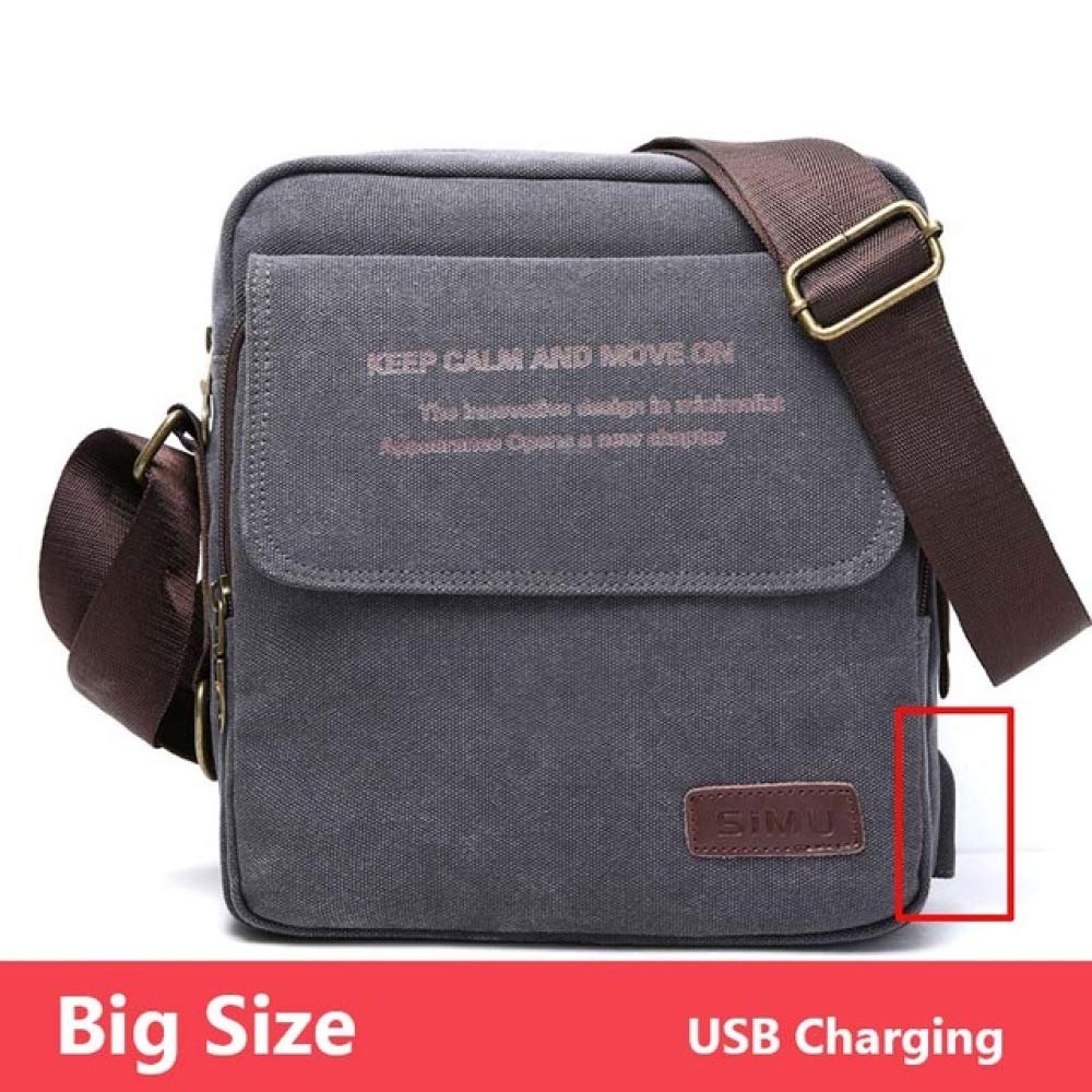 Man Urban Daily Carry Bag High Quality Men Canvas Shoulder Bag Casual Travel Mens Crossbody Bag Male Messenger Bags 3 Size-in Crossbody Bags