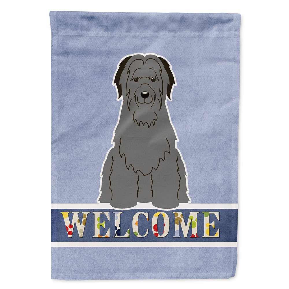Briard Noir drapeau sur toile maison grand modèle aux finitions premium