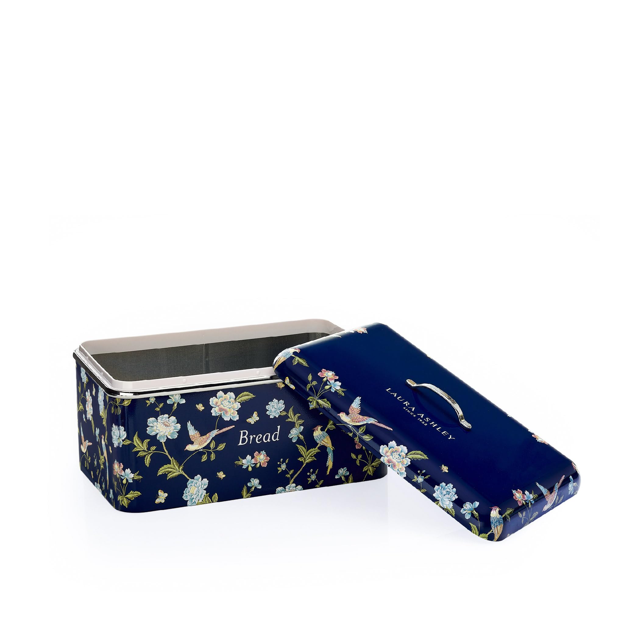 Laura Ashley Bread Bin with Removable Lid Kitchen Bread Storage Container