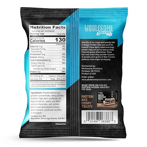 Miniatura 2 de Chips de proteína, 0.55 onzas de proteína, 0.11 onzas de carbohidratos netos, sin gluten, aperitivos keto, aperitivos bajos en carbohidratos,