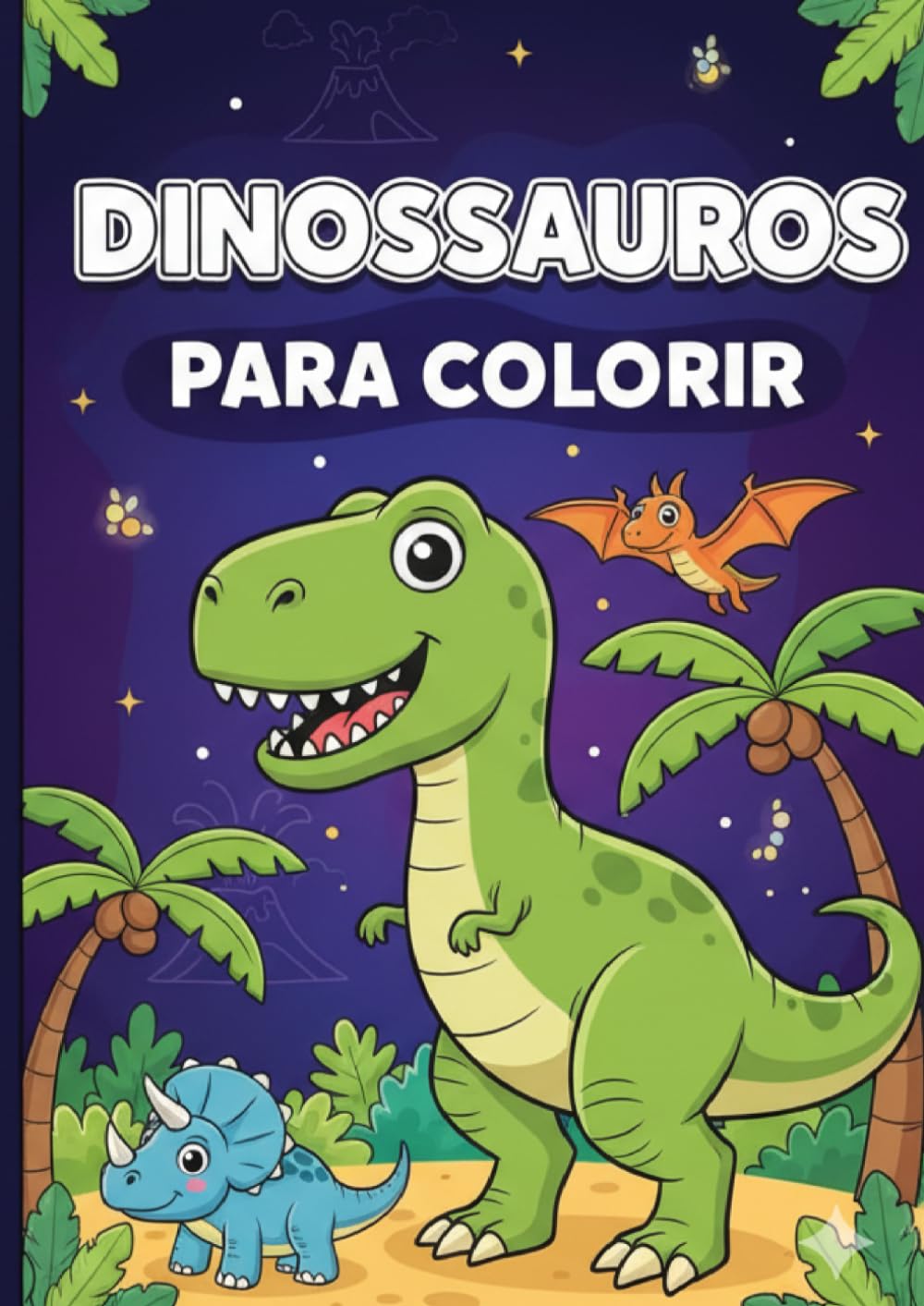 Dinossauros Para Colorir: Contem 12 dinossauros para colorir