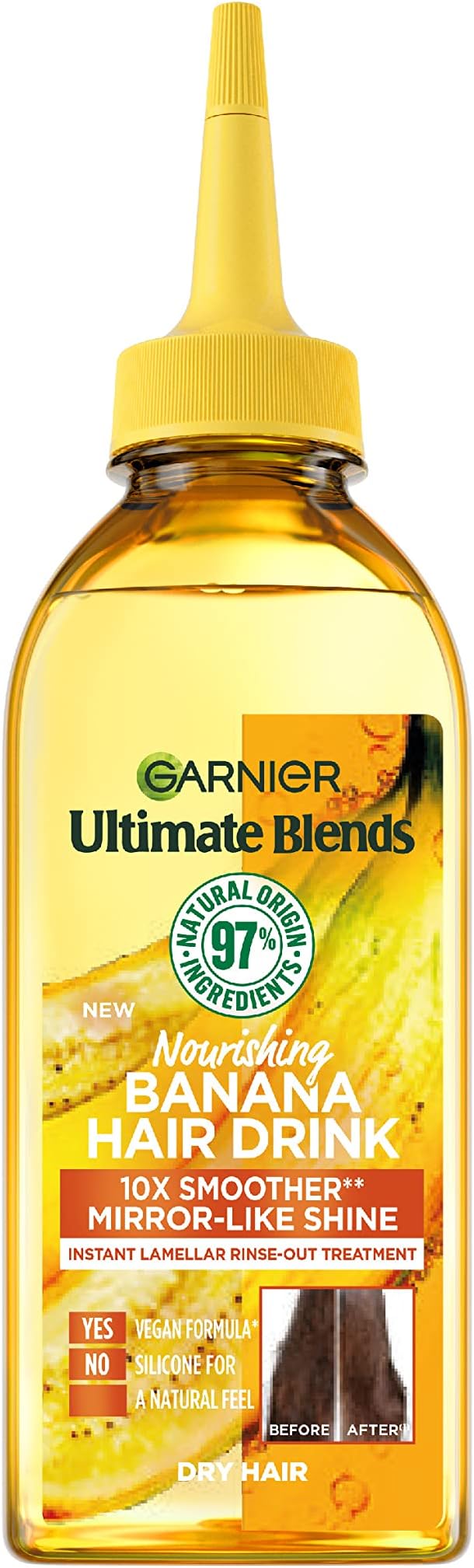 Instant Lamellar Water, Rinse-Out, Liquid Conditioner, For Dry Hair, Ultimate Blends Nourishing Banana, Hair Drink, 200ml