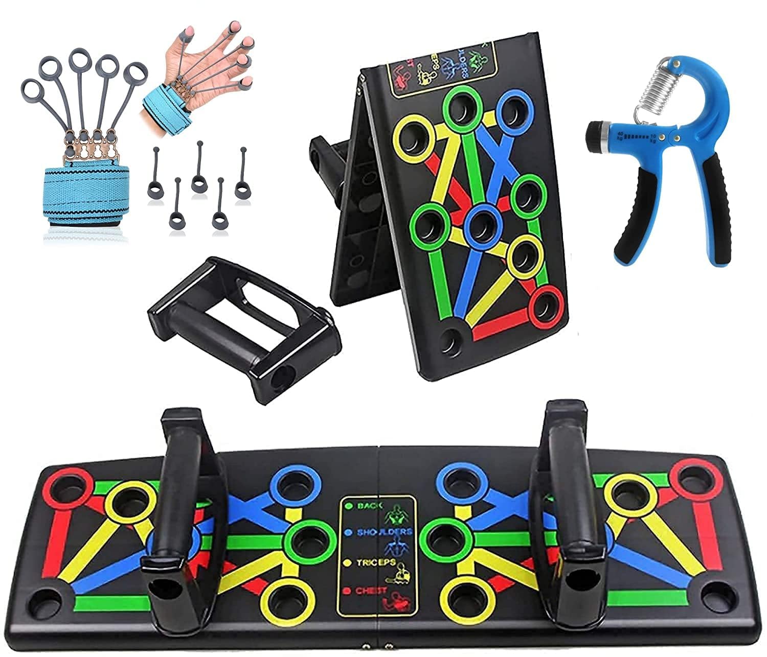 3 Leaf Push Up Board System, 15 in 1 Body Building Exercise Tools Workout Push Up Stands, Push Up Workout Board Training System for Men Women (combo) (B0C7P9H383) Amazon Price History, Amazon Price Tracker