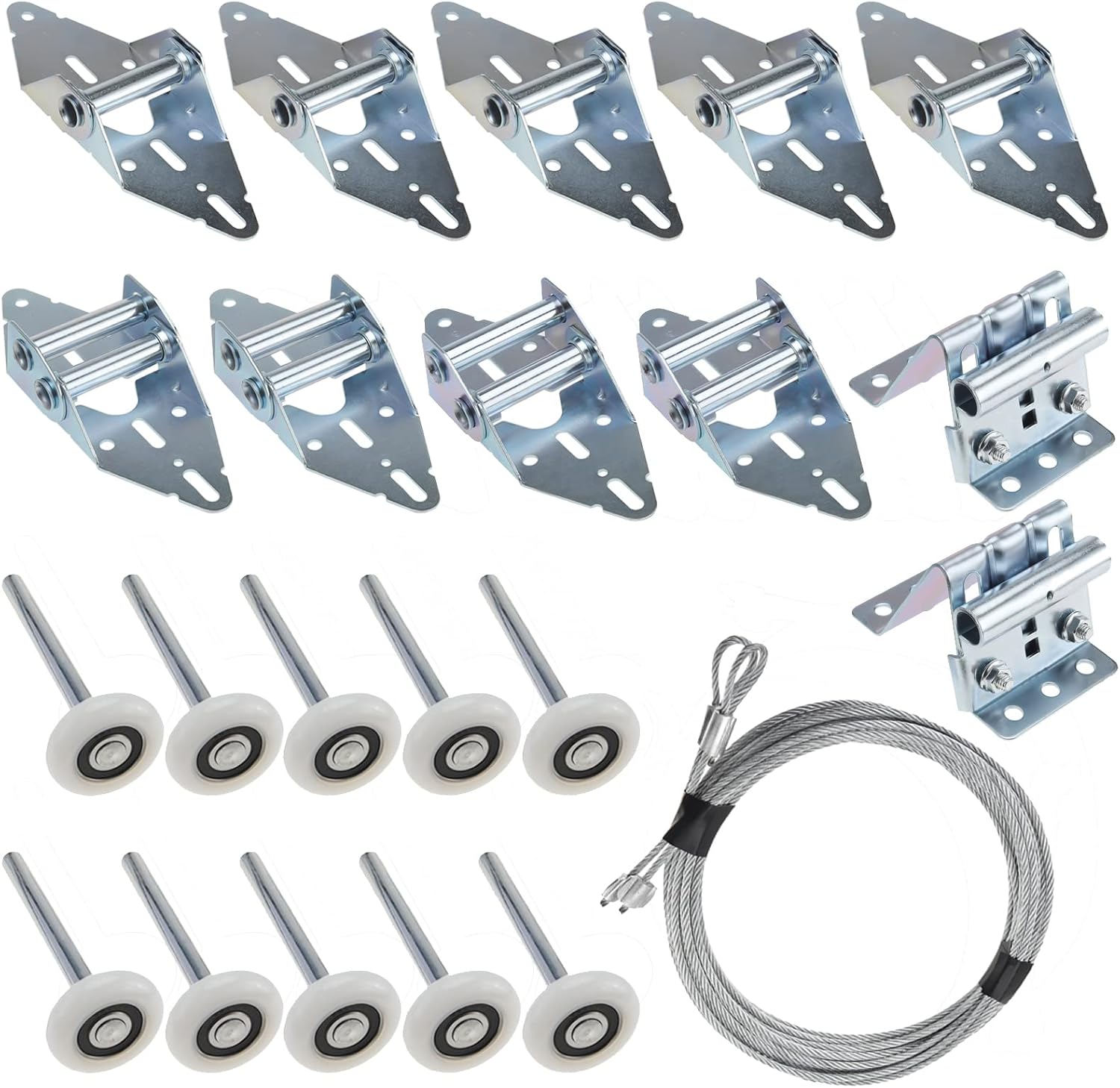 RealPlus Garage Door Roller Hinge Top Bracket Wire Rope Tune Up Kit for