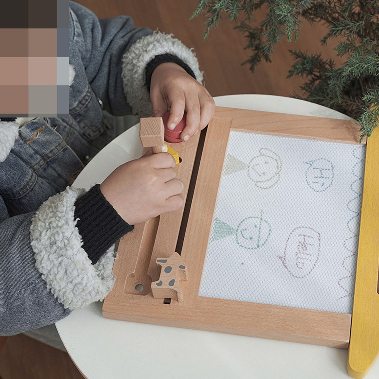 Lavagna Magnetica da Disegno a Forma di Casa Montessori