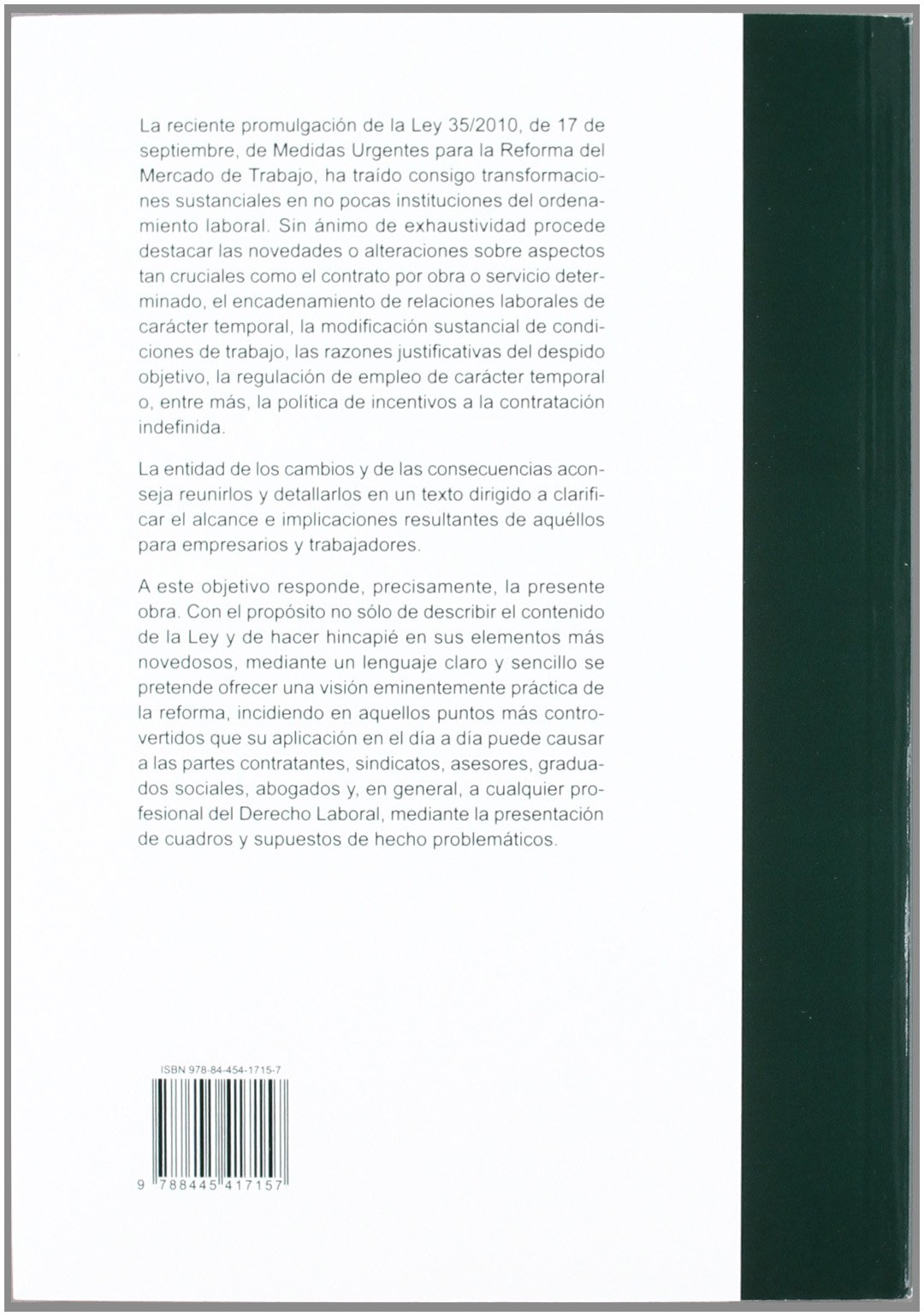 La Reforma Laboral de 2010: Un Análisis Teórico-Práctico