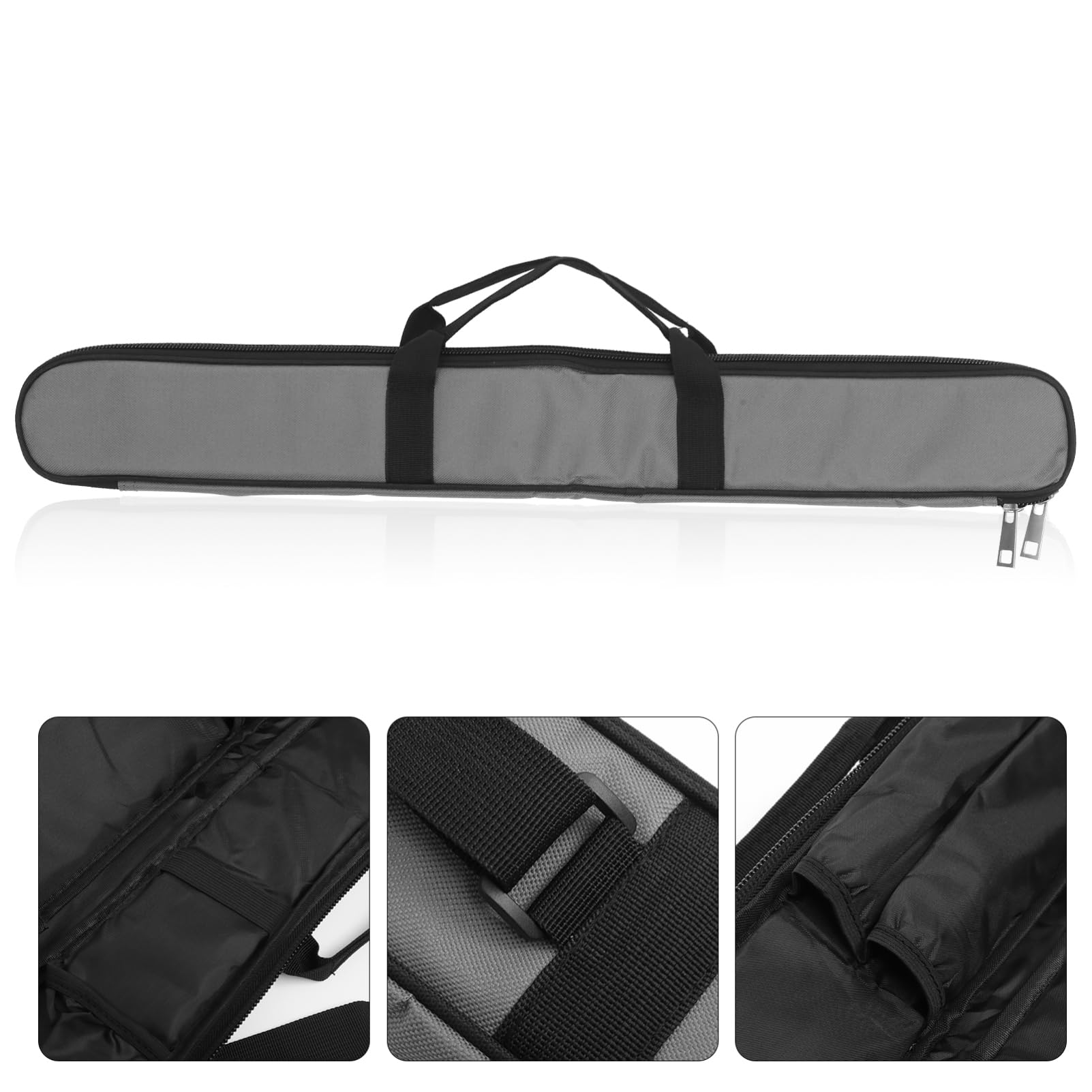 Bolsa De Flauta De Bambú Portátil Llevar Bolsa De Transporte Flauta Portador Bolsa De Instrumentos Musicales Accesorio Funda De Flauta Funda De Flauta Gris Tela Oxford
