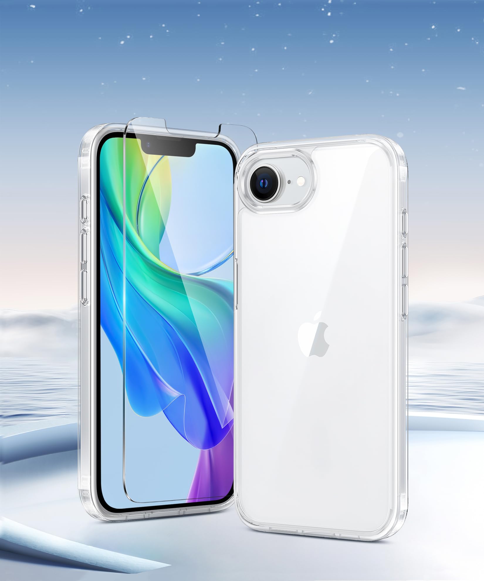 for iPhone 16E Case Clear iPhone SE 4 2025 Case Support Wireless Charging Military Grade Drop Protection Anti
