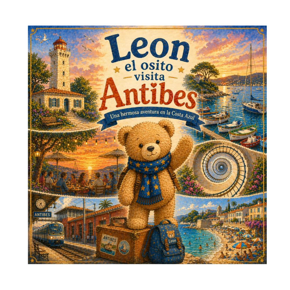 León el osito visita Antibes: N°6 - Una hermosa aventura en la Costa Azul (León el osito visita Francia)