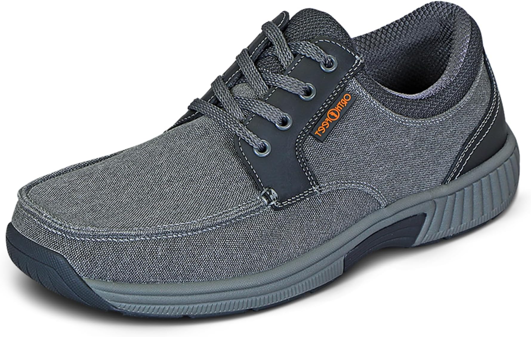 Orthofeet Men's Orthopedic Porto Lightweight Canvas Casual Shoe
