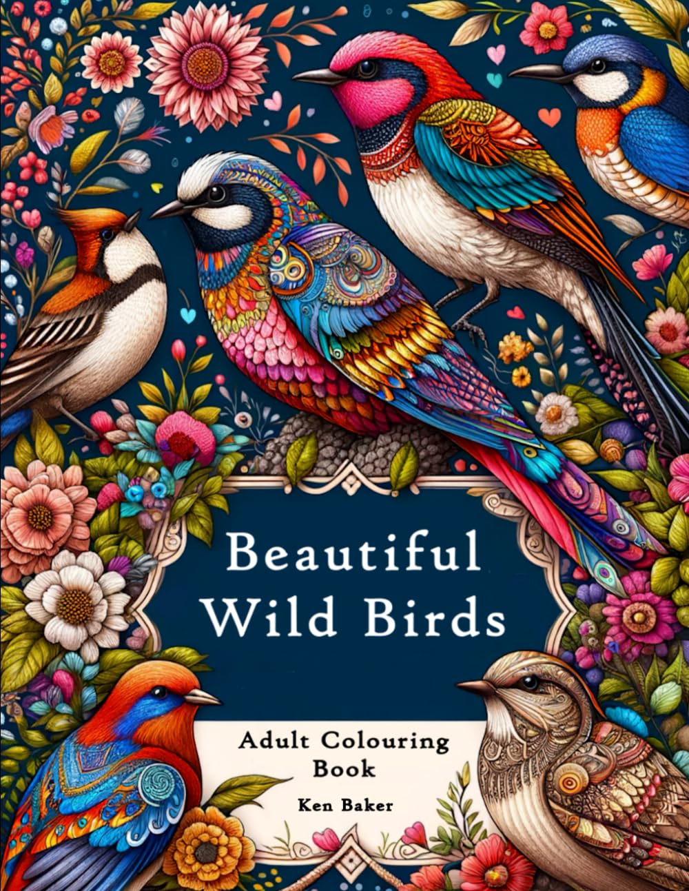Beautiful Wild BIrds: Adult Colouring Book