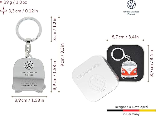 Miniatura 3 de BRISA VW Collection - Llavero de metal esmaltado Volkswagen con diseño de autobús T1