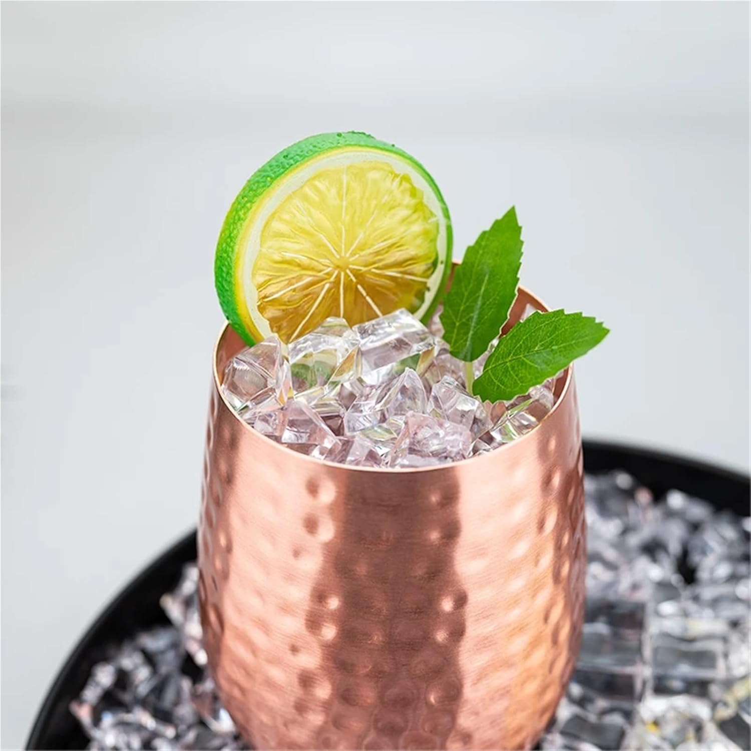 Copper Moscow Mule Mug Durable Coppery Beer Mugs Coffee Mug Milk Cup Pure Copper Bar Cup、home Decoration(Large)