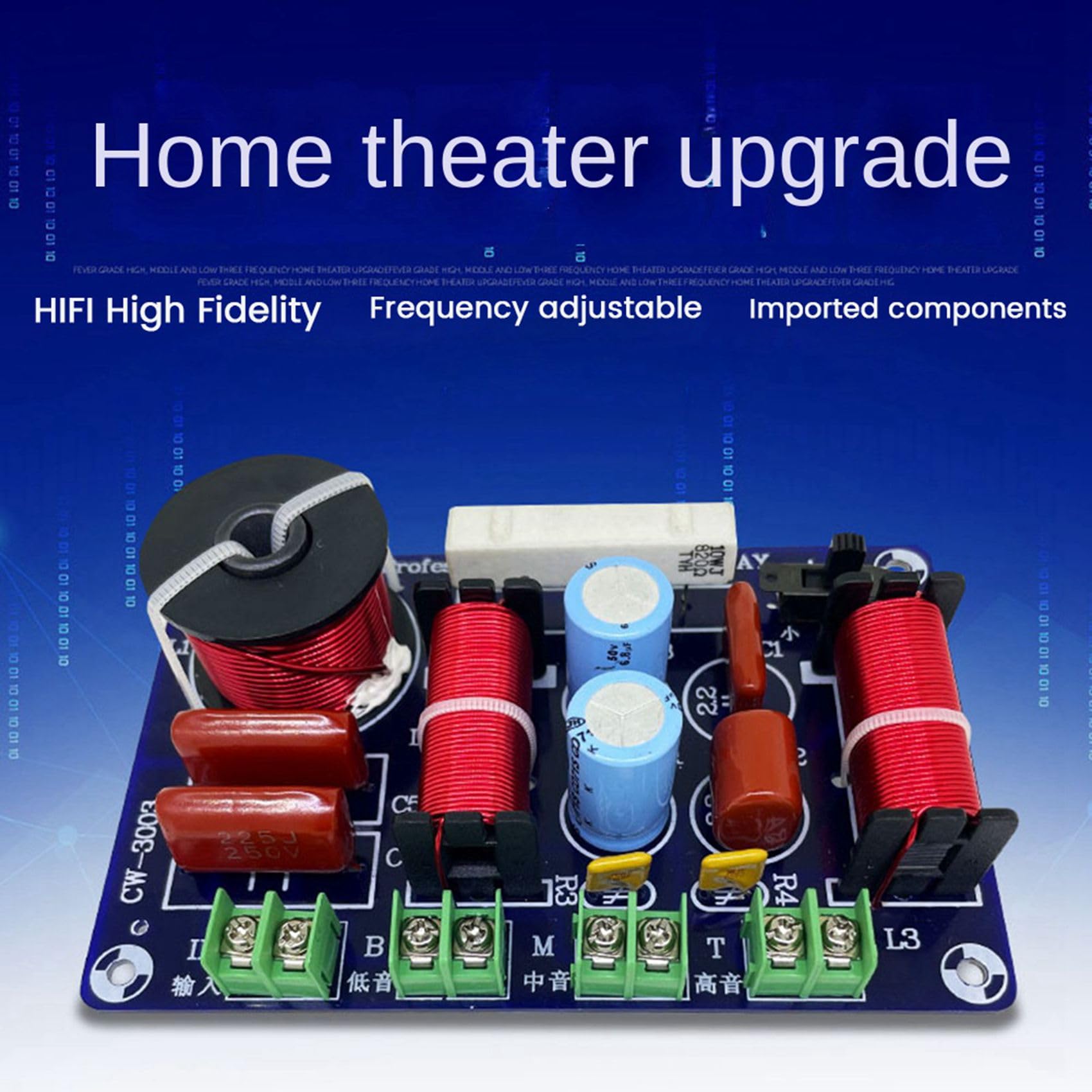 2 diffusori HiFi a 3 vie, splitter di frequenza HiFi crossover, filtro fai da te, Ktv Stage Car Audio Woofer