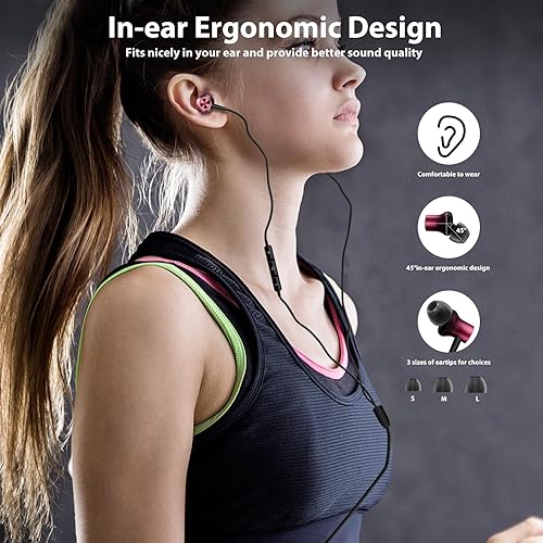 Miniatura 4 de COOYA Auriculares USB C para iPhone 15 Pro Max Plus iPad Mini 6 Galaxy S23 Ultra, auriculares magnéticos tipo C con cable de alta fidelidad con