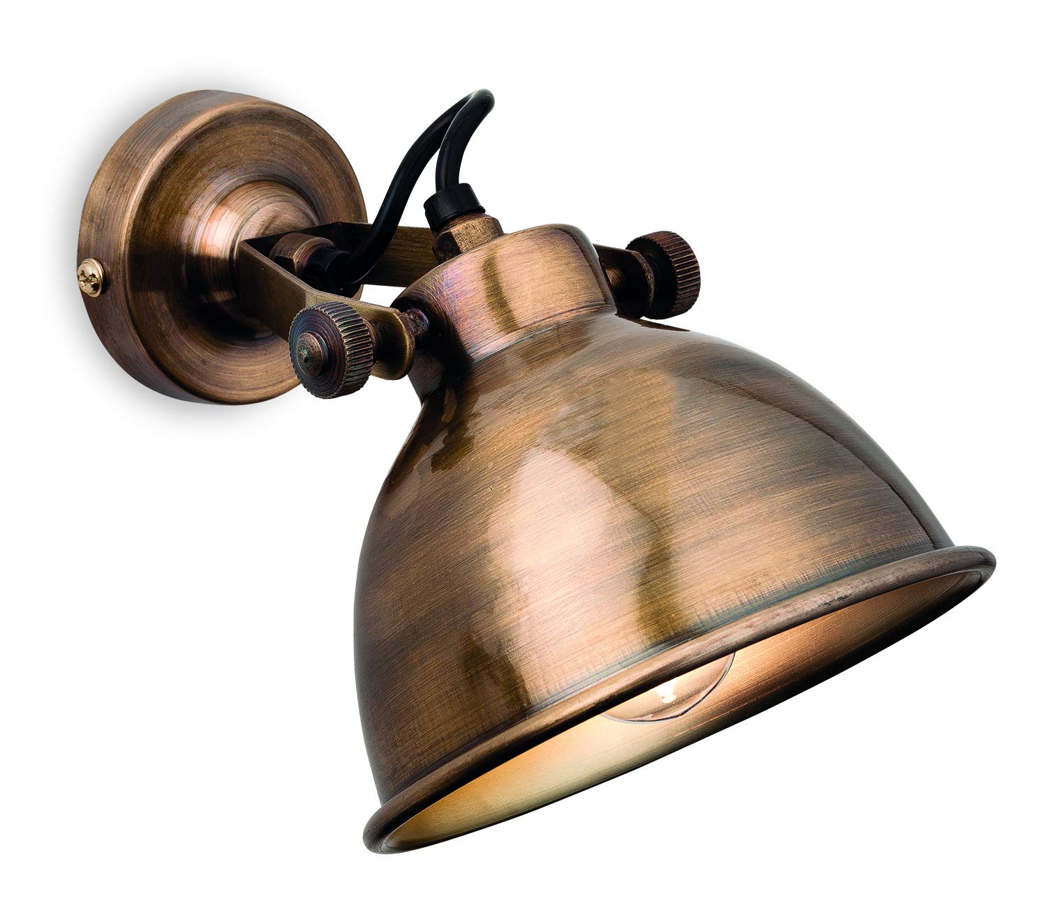 Firstlight Mantis Wall Light, Antique Brass