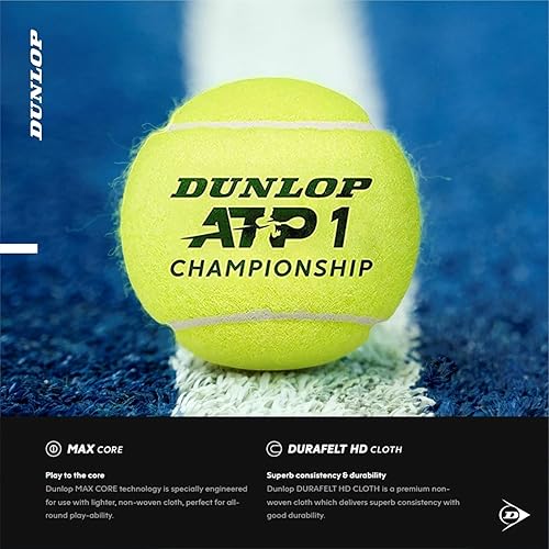 Miniatura 4 de DUNLOP Pelotas de tenis ATP Extra Duty (estuche)