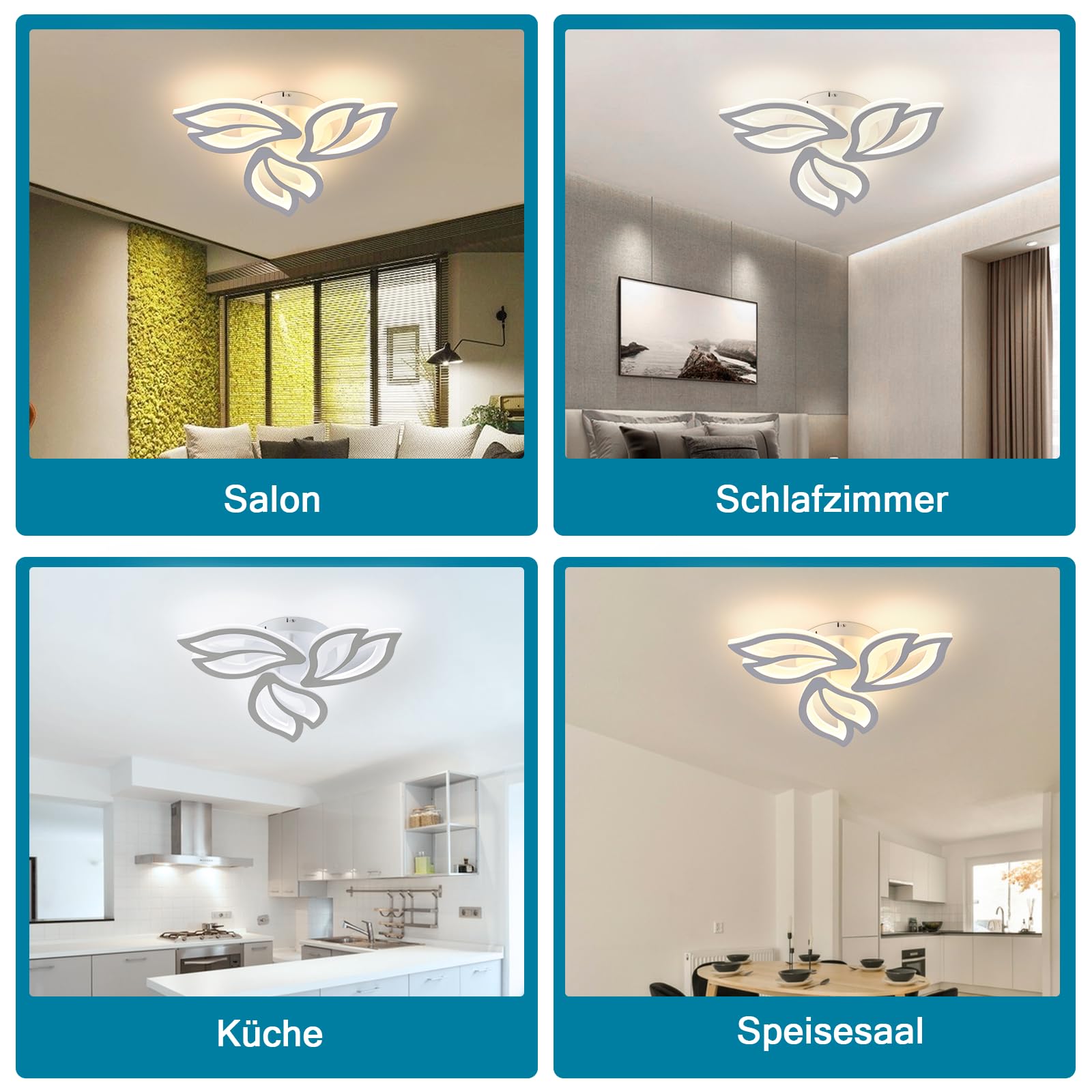 Sky angle LED Deckenleuchte Mit Fernbedienung Dimmbar Schlafzimmer Lampe, Kreative Blumenform Design Wohnzimmer Deckenlicht