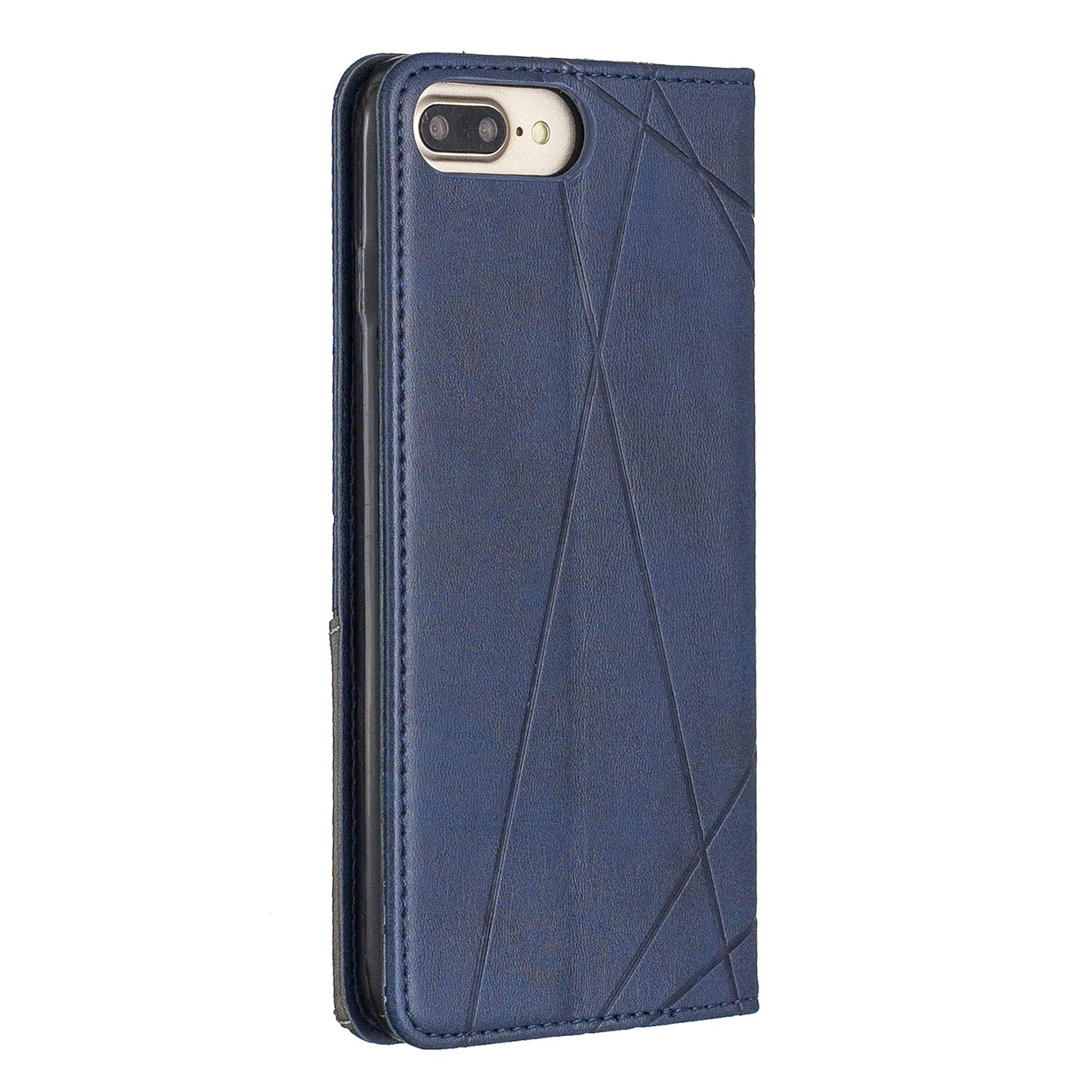 Butnyeoe Cover per iPhone 7/8/SE 2020/SE 2022 Libro,Gatti/Fiori Motivo in Rilievo Custodia,PU Pelle Protettiva Portafoglio Flip Wallet Case Con Slot per Schede e Magnetica Supporto,Blu-Verde