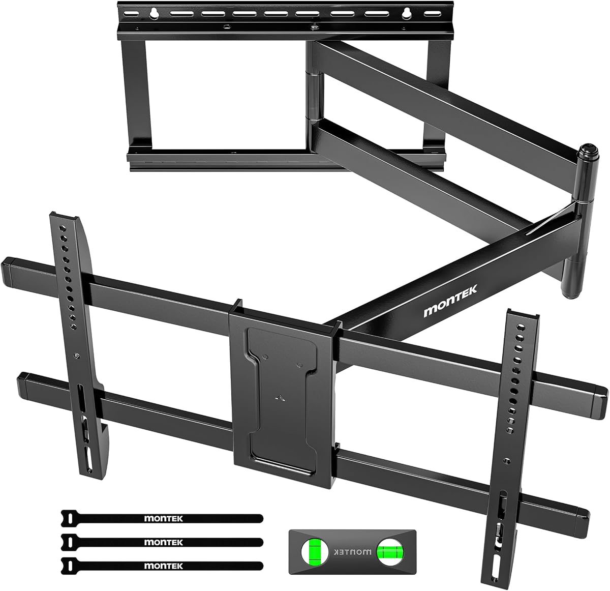 monTEK Long Arm TV Wall Mount for Most 43-80 Inch TVs, 42 Inch Long Extension TV Mount Swivel and Tilt, Full Motion Wall Mount Tv Bracket Fit Max VESA 600 x 400mm, Up to 110 lbs, 16”,18” Studs