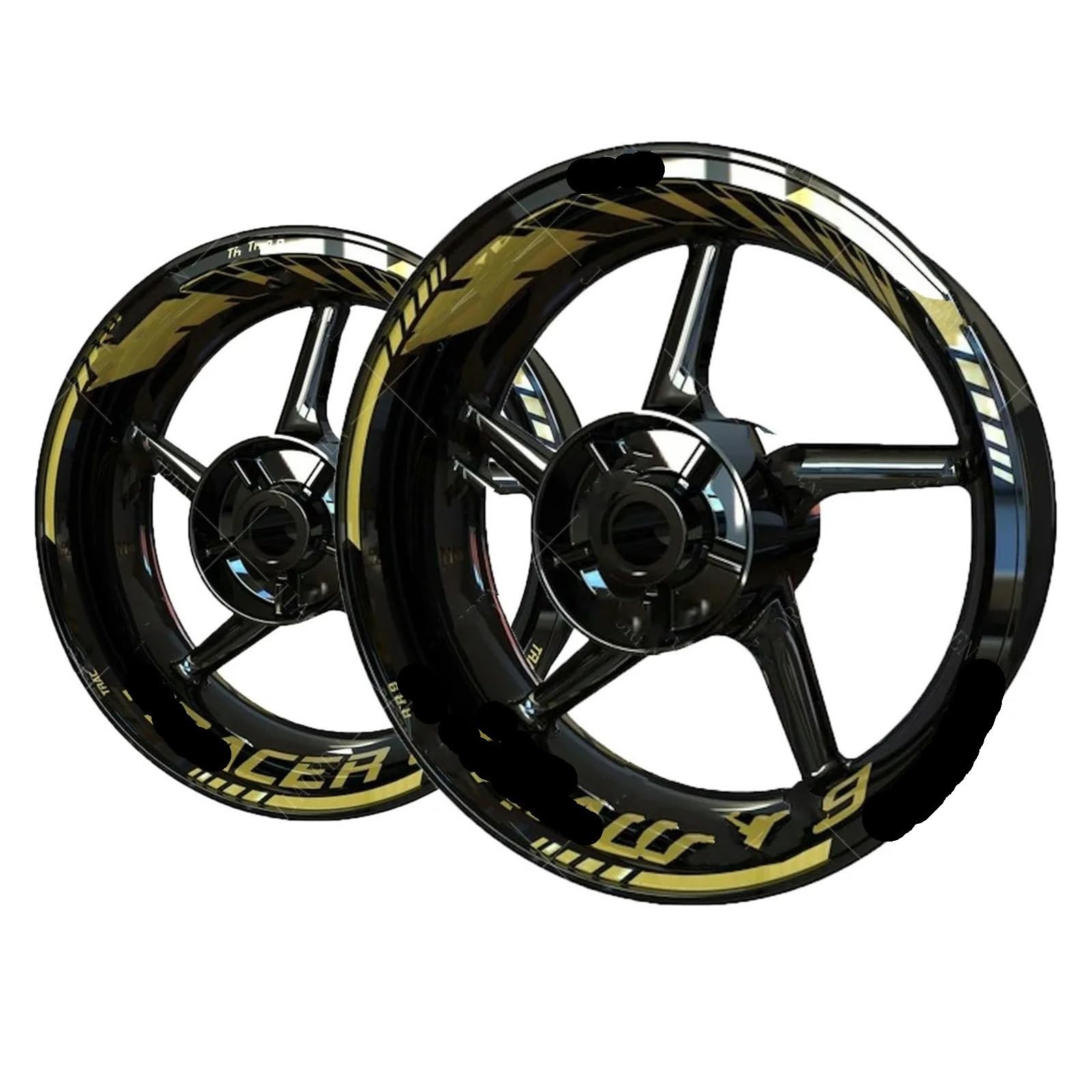 Pegatina llanta para Ya&maha para TRACER9 para Tracer 9 Juego Calcomanías Vinilo Llantas Motocicleta Pegatinas de Rueda