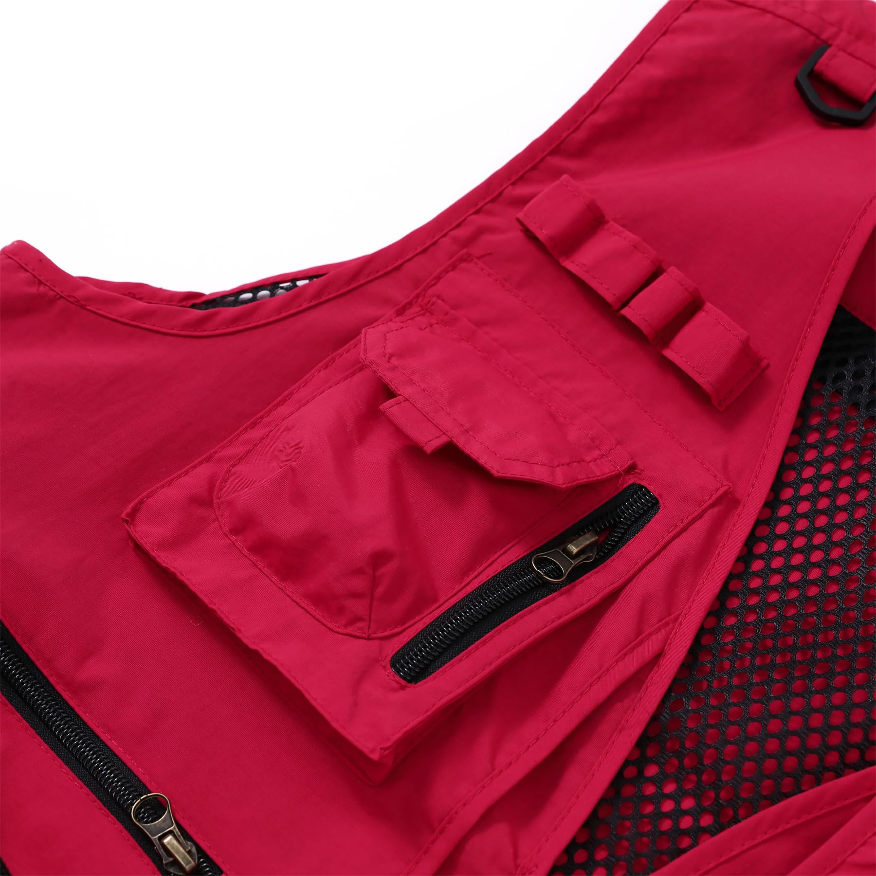 YOUTHUP Gilet da Pesca Pratico da Uomo Gilet da Lavoro Multitasche per Esterni Gilet da Caccia Estivo per Fotografia