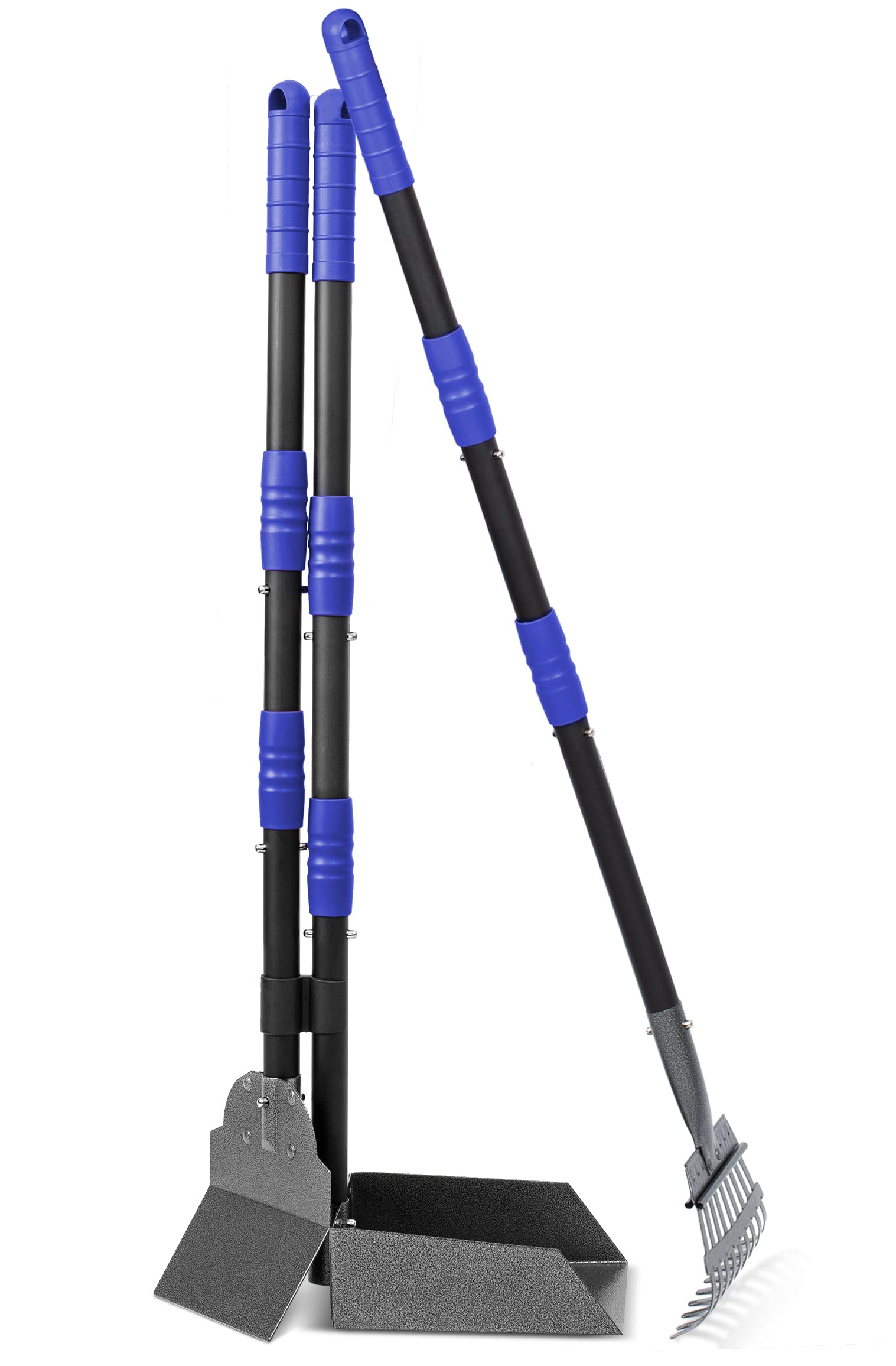 Heeyoo Recogedor para excrementos de perro, color azul y negro