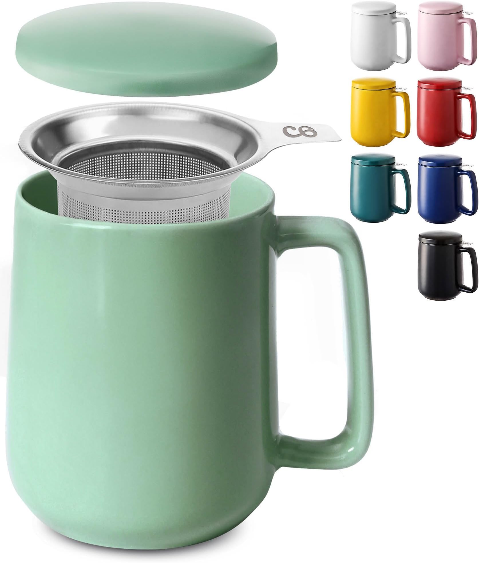 Boscul Tazza A Due Manici, Ideale Per Presa Debole, Per Disabilità Dell'artrite E Per Aiutare A Bere Facilmente Per Anziani, A Doppia Mano, 3 Colori Da 310 Ml (viola - Foto 4