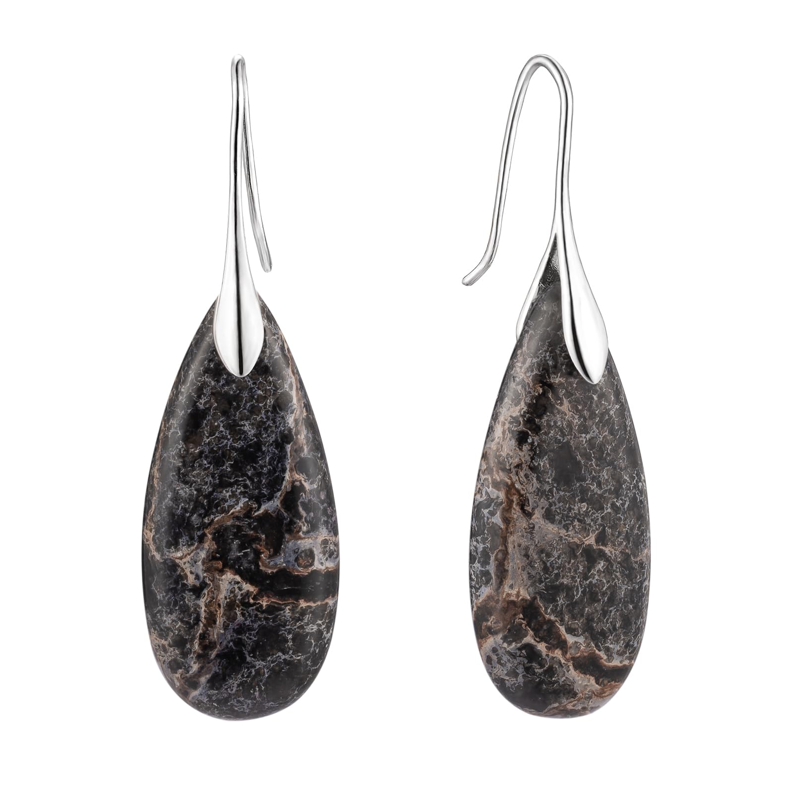 SELOVOStone Fishhook Dangle Drop Earrings Statement Earrings for Women Stone