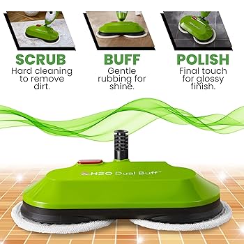 Amazon | H2O MOP X5 デュアルバフスチームモップヘッド