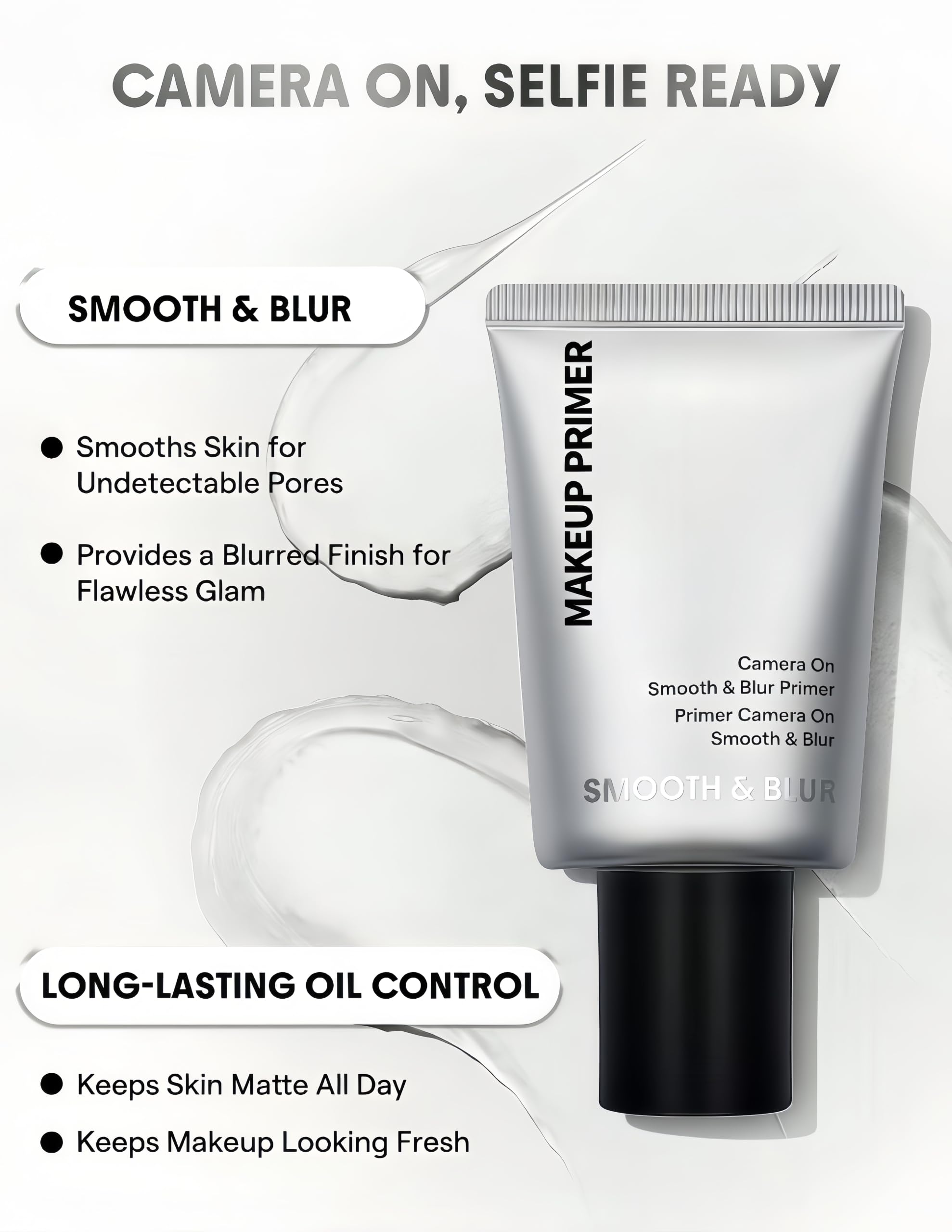 OVELIA Base de Teint Lissante, Réducteur de Pores & Hydratant