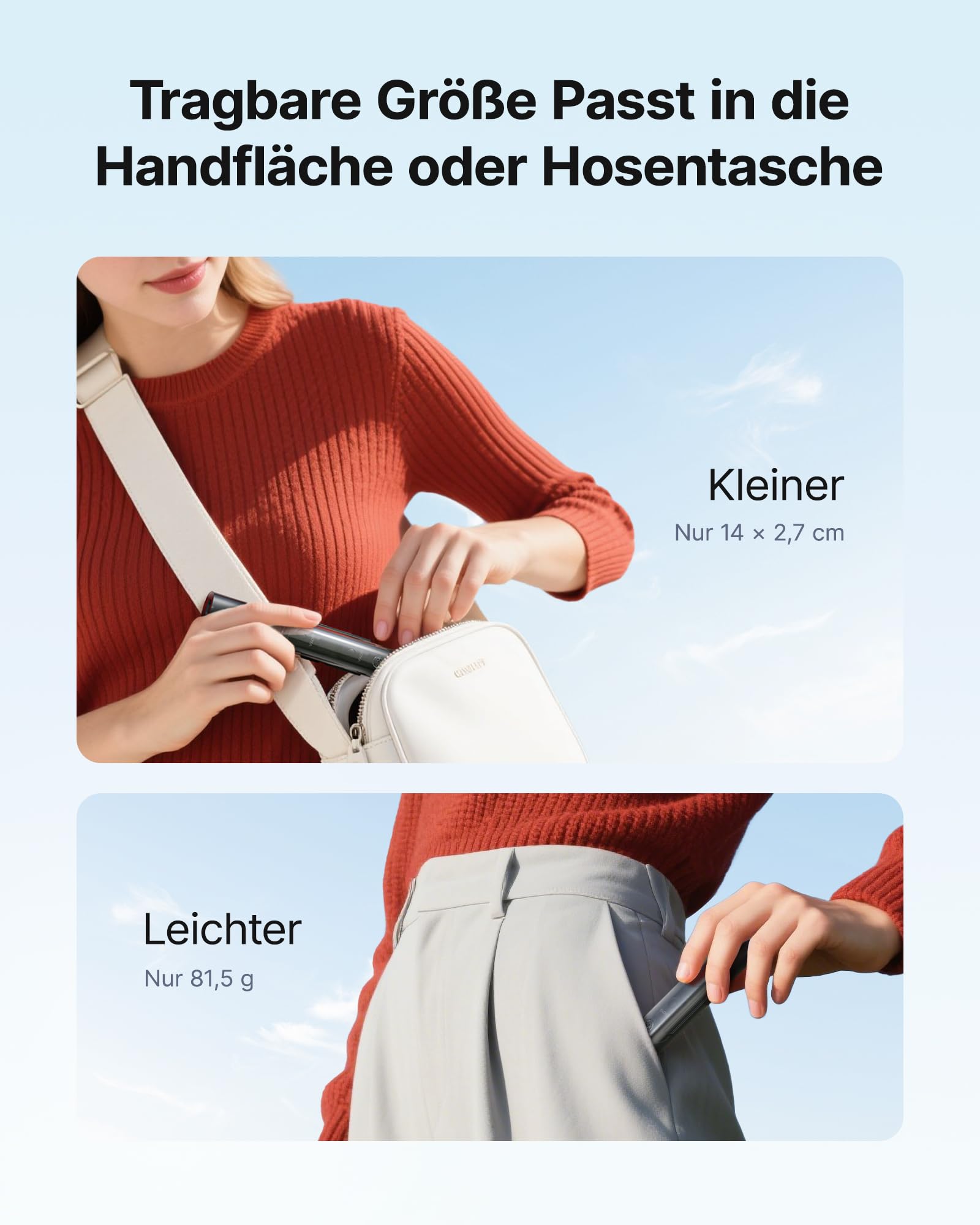 BOYA Magic Kabellos Mikrofon Handy (Ohne Ständer), Clip-On-, Hand-, Tisch-, Kamera-Mikrofon für iPhone 7~17, Mini-Lavalier-Mikrofone mit USB-C/Lightning/3,5-mm-Klinke, Ansteckmikrofon für Vlogging