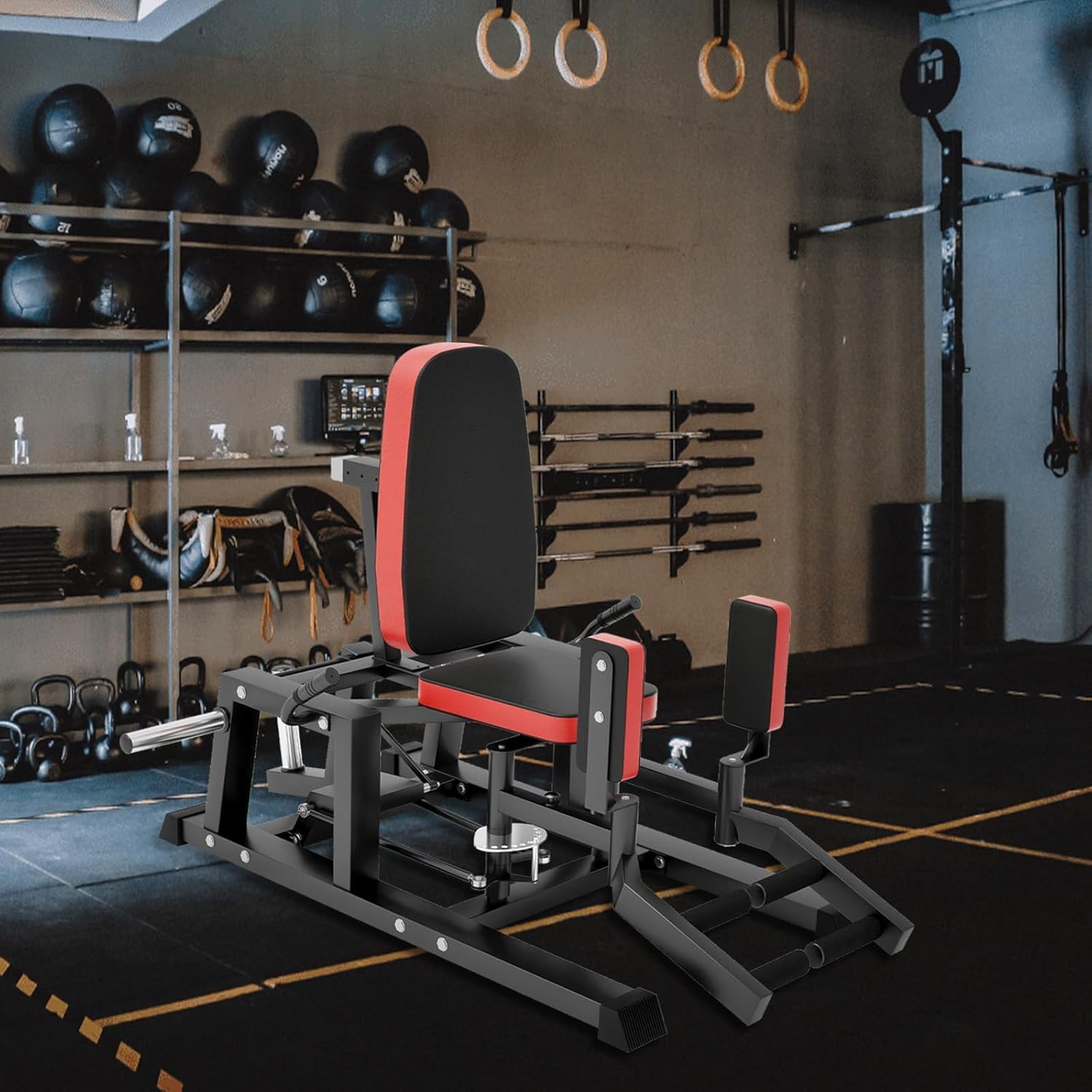 Hip Abductor Machine, Abductor Adductor Machine, Inner and Outer Thigh Machine Glute Machines, Hip Abduction Machine with 6 Levels Gear Switch Home Hip Trainer, Home Gym Equipment